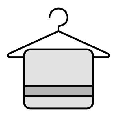 askı simgesi vektör illüstrasyonu