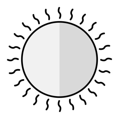 Güneş Simgesi Vektör illüstrasyonu
