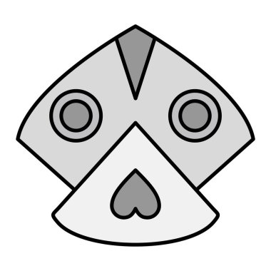 Uçurtma. Web simgesi basit illüstrasyon 