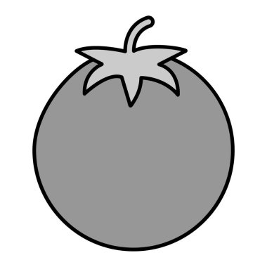 Domates ikonu. Web için basit sebze vektör simgeleri çizimi