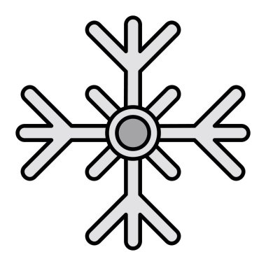 Kar tanesi. Web simgesi basit illüstrasyon