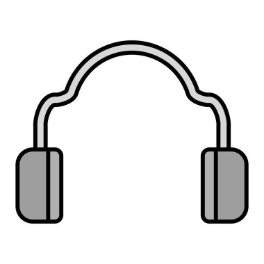 Kulaklık simgesi vektör çizimi