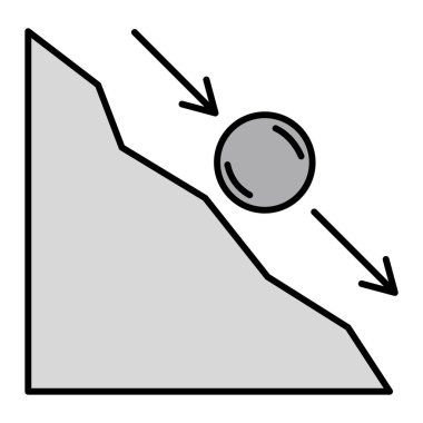 Eğim simgesinin vektör illüstrasyonu