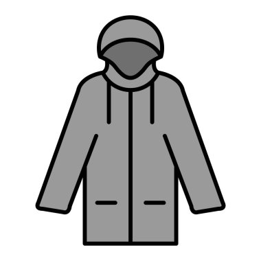 Ceket. Web simgesi basit illüstrasyon