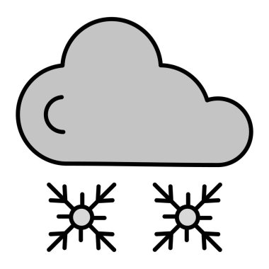 Hava durumu. Web simgesi basit illüstrasyon