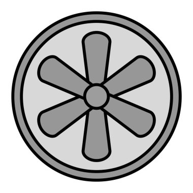 Türbin simgesi. vektör illüstrasyonu 