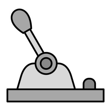 Kontrol kolu. Web simgesi basit illüstrasyon 