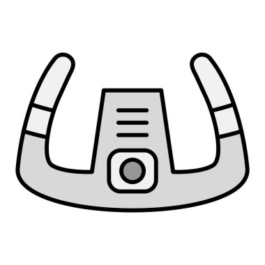 Uçak Direksiyon 'u. Web simgesi basit illüstrasyon 