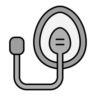 Oksijen maskesi. Web simgesi basit illüstrasyon