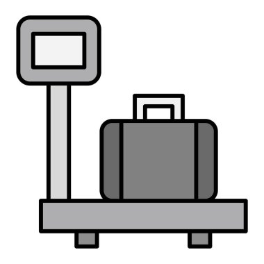 Bagaj simge vektör çizim