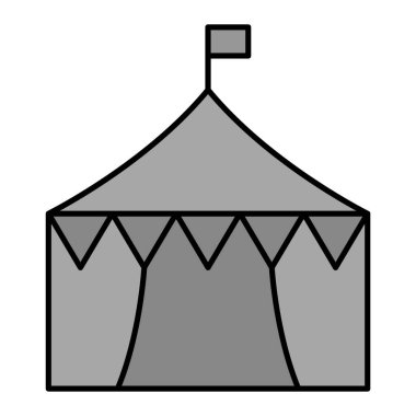 sirk çadırı, vektör çizim