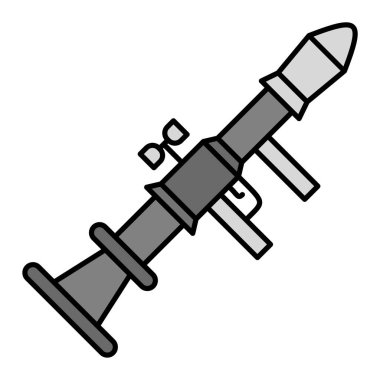 roket ikonu vektör illüstrasyonu