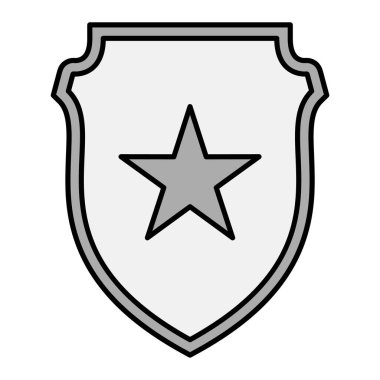 kalkan simgesi, vektör illüstrasyonu