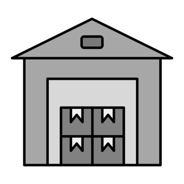 Depo. Web simgesi basit tasarım 