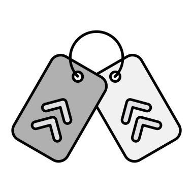 Ordu Köpek Etiketi. Web simgesi basit tasarım 