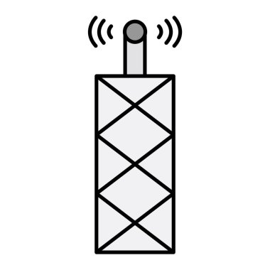 Anten simgesi, vektör illüstrasyonu 