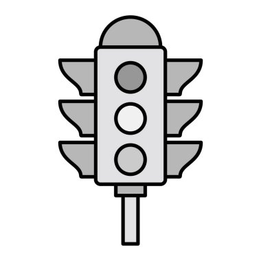Trafik ışığı simgesi vektör illüstrasyonu