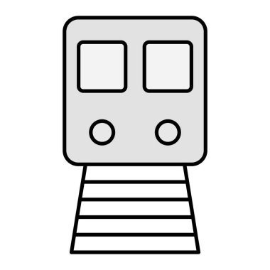 Metro modern simge vektör illüstrasyonu