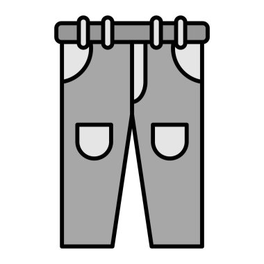 pantolon modern simge vektör illüstrasyonu