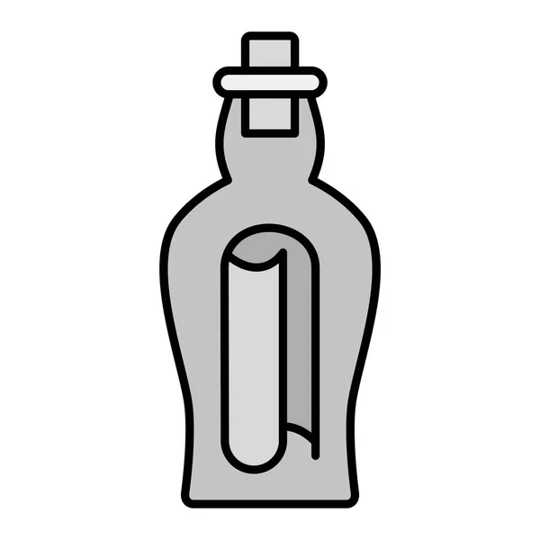 Flaschensymbol Umriss Illustration Von Bier Vektor Symbolen Für Das Web — Stockvektor