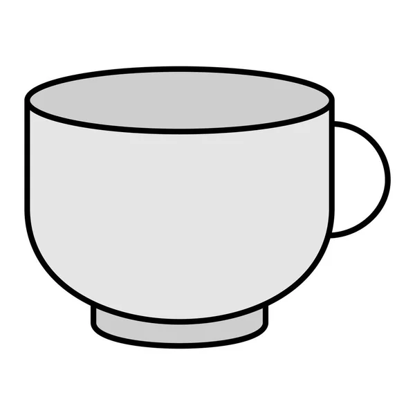 Pokalsymbol Umrisse Illustration Des Teetassen Vektors Und Füllstils — Stockvektor