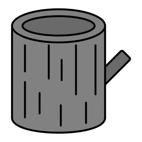 Log Web Icon Simple Illustration — Stock Vector