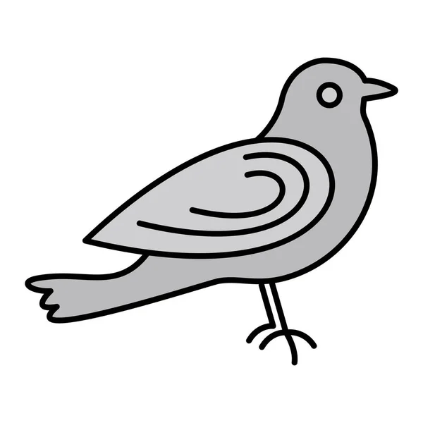 Vektorillustration Des Vogelsymbols — Stockvektor