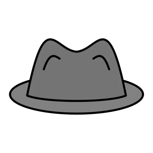 Icono Del Sombrero Esquema Ilustración Iconos Vectores Casco Para Web — Archivo Imágenes Vectoriales