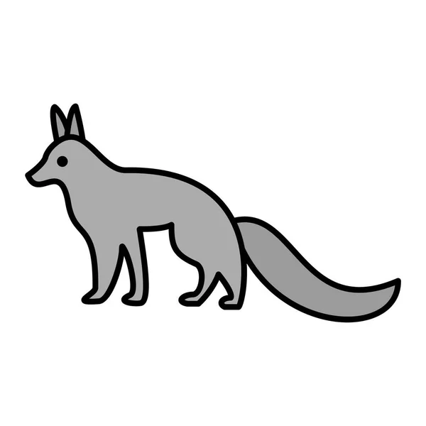 Fuchs Web Symbol Einfache Illustration — Stockvektor