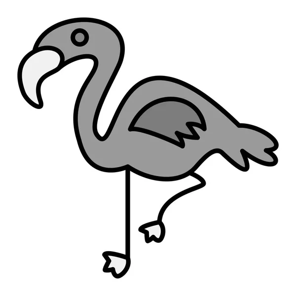 かわいい鳥のアイコンのベクトルイラスト — ストックベクタ