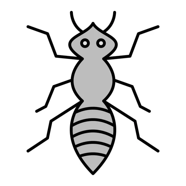 Ant Icono Vector Ilustración — Vector de stock