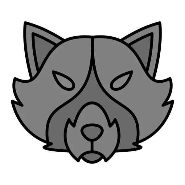 Waschbär Web Symbol Einfache Illustration — Stockvektor