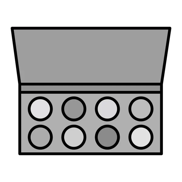 Makeup Palette Web Icon Simple Illustration — Vector de stock
