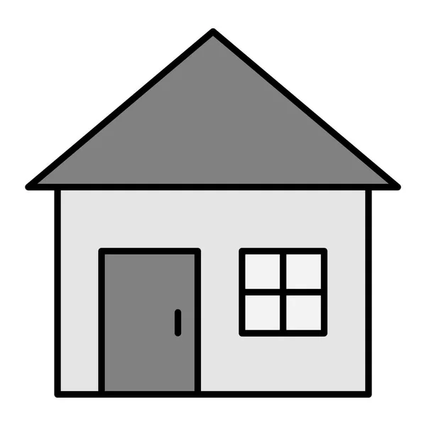 Husets Ikon Enkel Illustration Hem Vektor Symbol Lager Webbdesign — Stock vektor