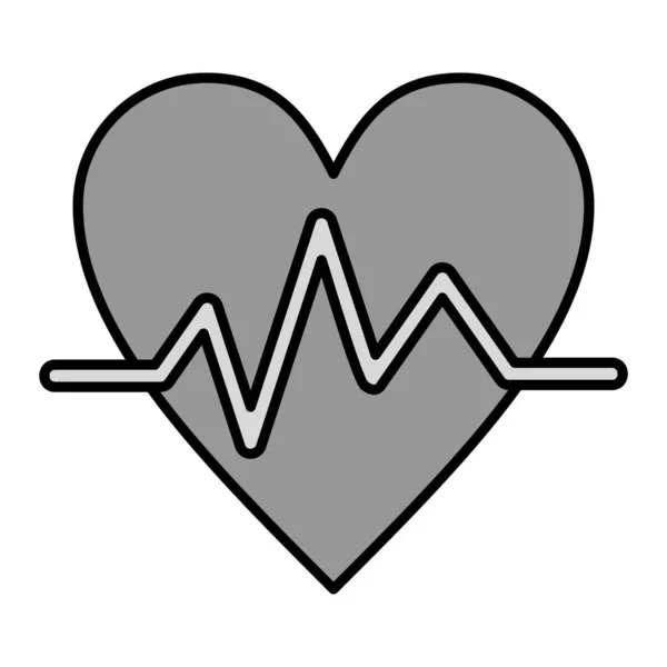 Heart Beat Icon Vector Illustration Graphic Design — Stock Vector