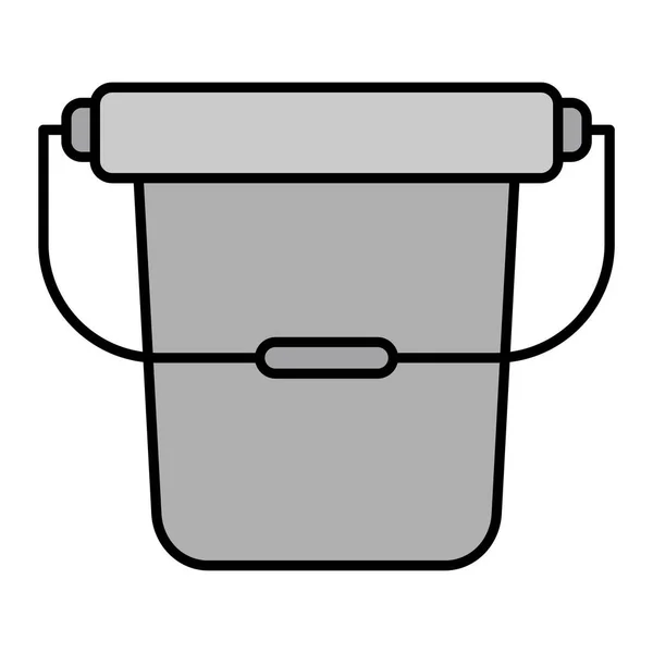 Vector Illustration Bucket Icon — Stock Vector