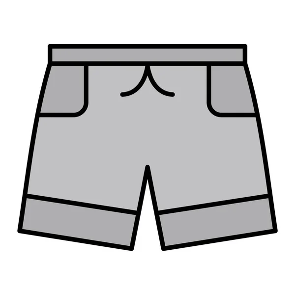 Icona Dei Pantaloncini Semplice Illustrazione Vestiti Icone Vettoriali Web — Vettoriale Stock