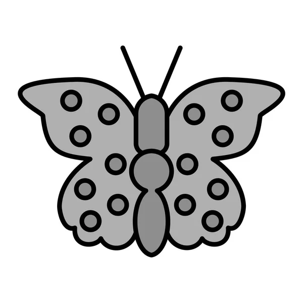 Kelebek Ikonu Web Için Böcek Vektör Simgelerinin Özet Çizimi — Stok Vektör