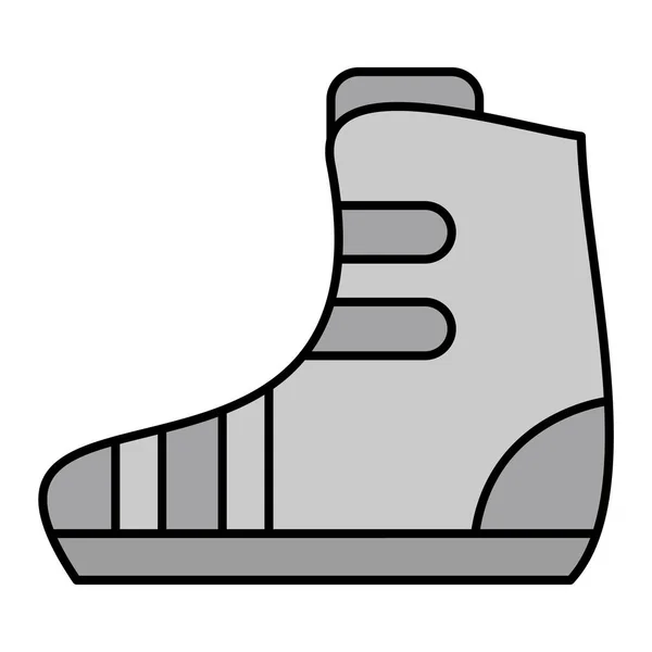 Boot Symbol Umriss Illustration Der Stiefel Vektor Symbole Für Web — Stockvektor