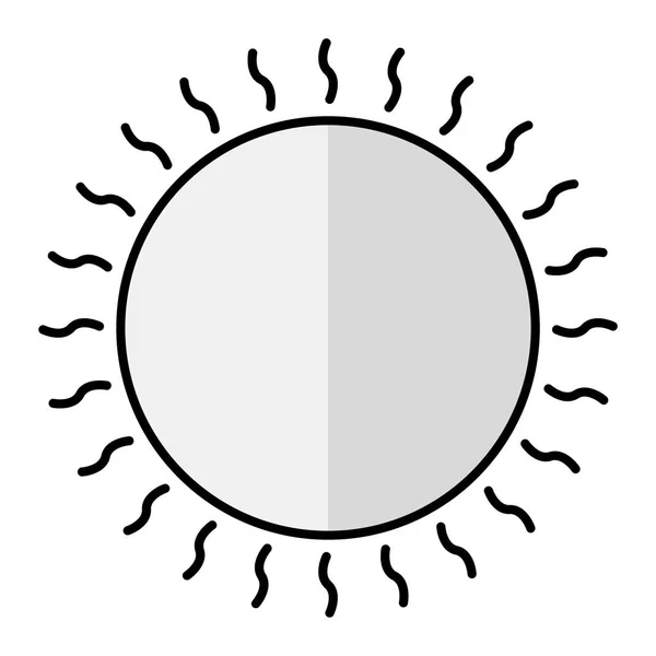 Ilustração Vetor Ícone Sol —  Vetores de Stock