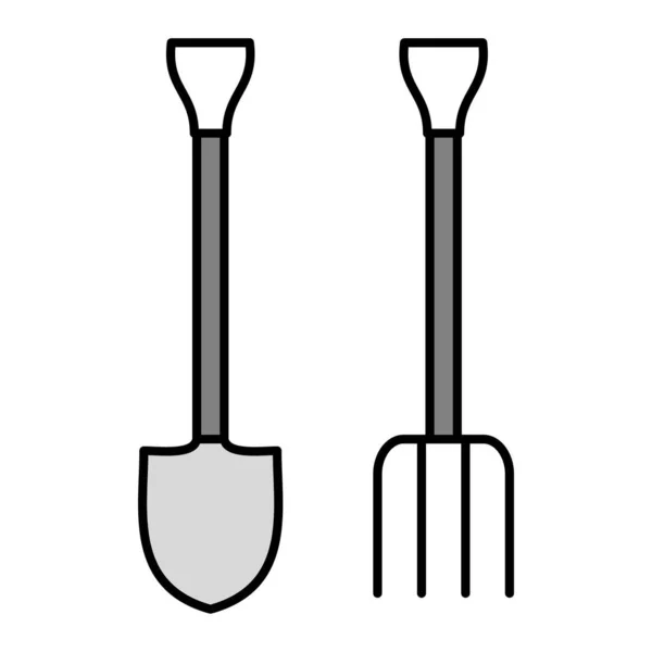 Vektor Illustration Des Tools Symbols — Stockvektor
