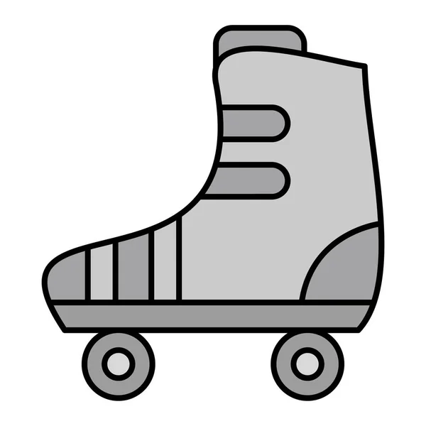 Roller Skate Vector Icon Modern Style Illustration Isolated Web Mobile — Vetor de Stock