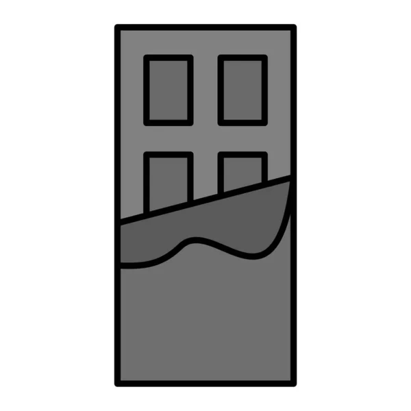 Vektor Illustration Eines Schokoriegel Symbols — Stockvektor