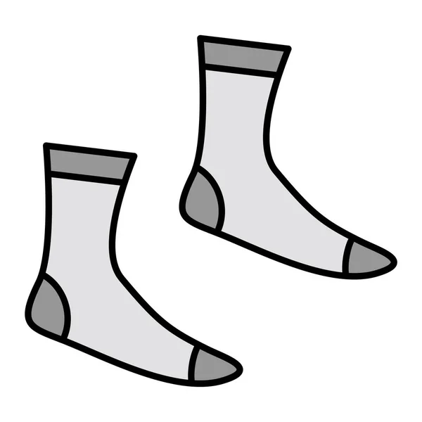 Vector Illustration Single Isolated Socks Icon — Stock vektor