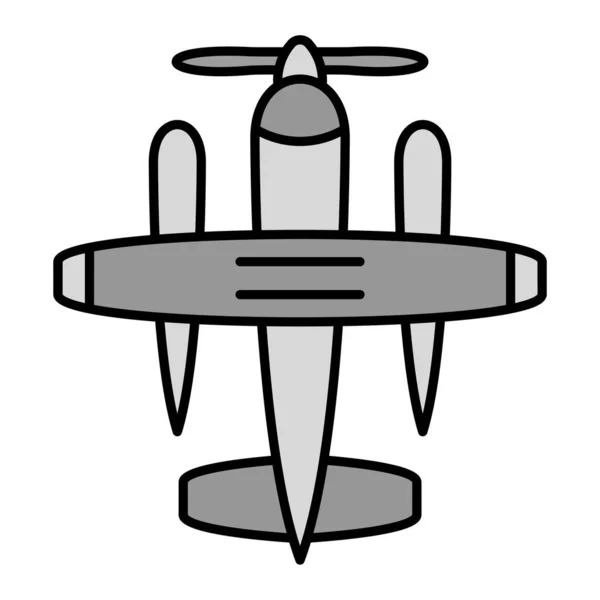 Icono Del Avión Ilustración Simple Iconos Vector Aeronaves Para Web — Vector de stock