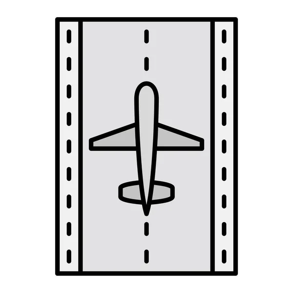 Icono Avión Vector Ilustración — Vector de stock