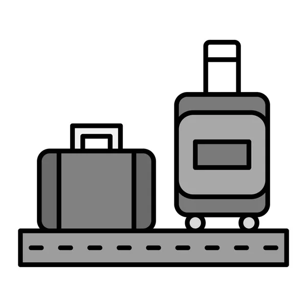 Travel Suitcases Icon Vector Illustration Graphic Design — Stock Vector