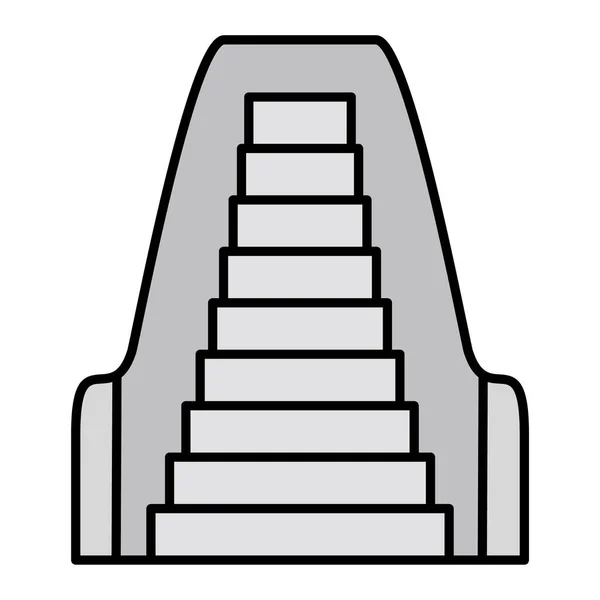 Escada Web Ícone Ilustração Simples —  Vetores de Stock