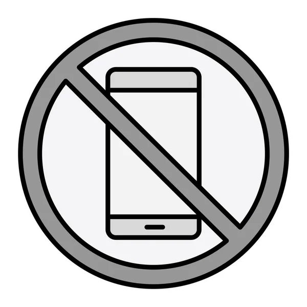 Phone Sign Simple Illustration — Vettoriale Stock