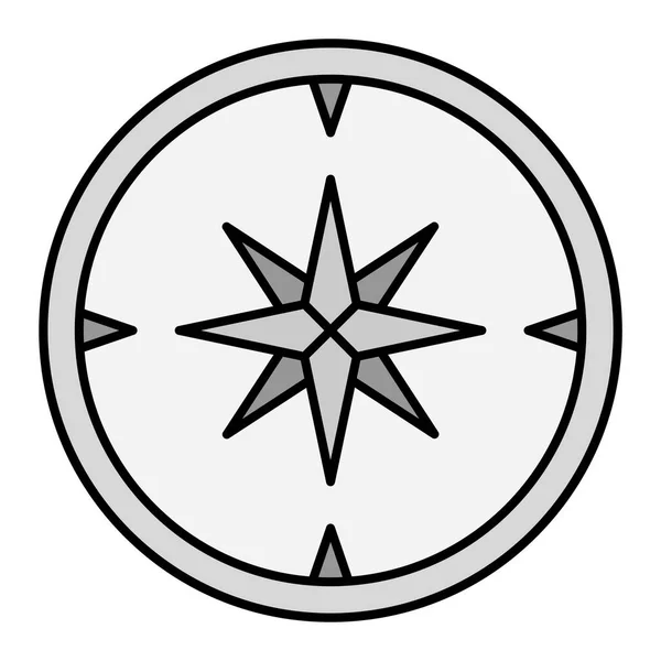 Kompass Symbol Umrisse Illustration Von Navigationsvektorsymbolen Für Das Web — Stockvektor